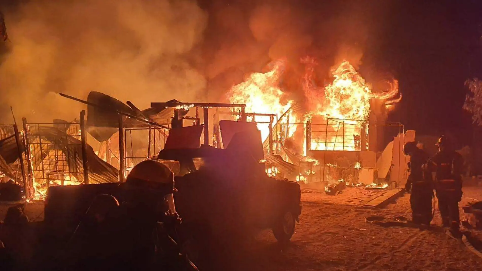 Incedio casa La Paz Bomberos